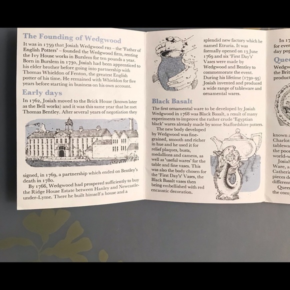 VTG Wedgwood Cream & Sage Green Box Neoclassical Motif NEW Condition - Picture 14 of 16